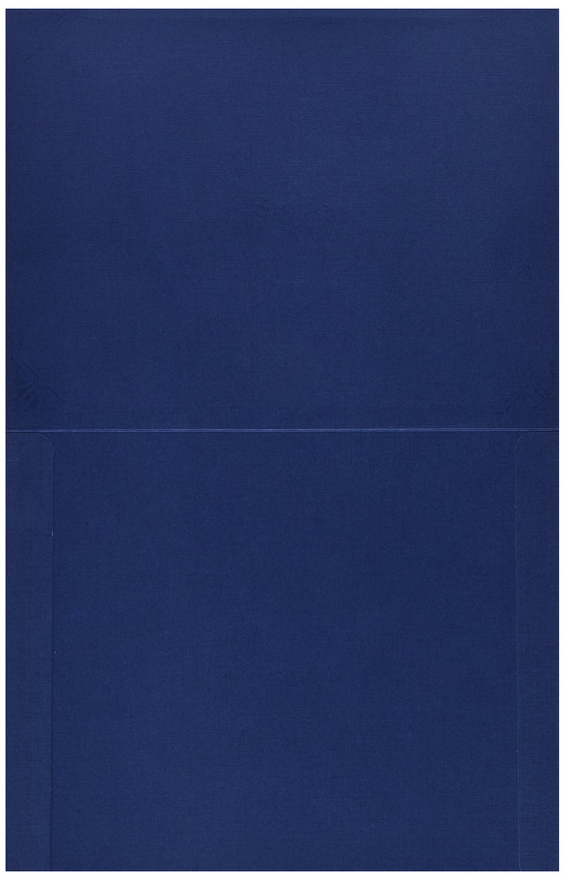 Geographics Navy Certificate Cover, Gold Foil, Linen Texture, 8.75" x 11.25", 5/Pack (47841) - Image 2